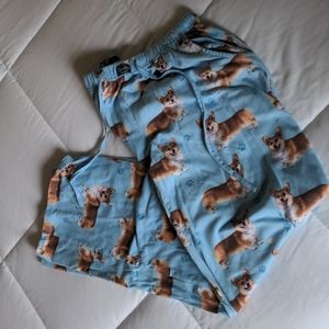 Comfies Blue Corgi Pajama Sleep Pants
